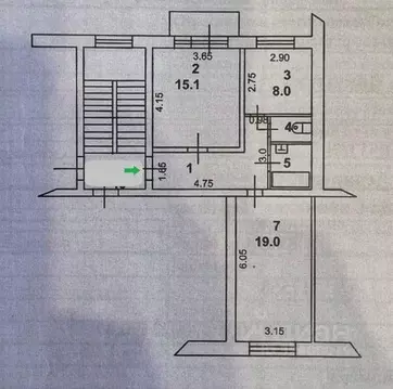 2-к кв. Иркутская область, Иркутск ул. Сибирских Партизан, 18 (56.5 м)