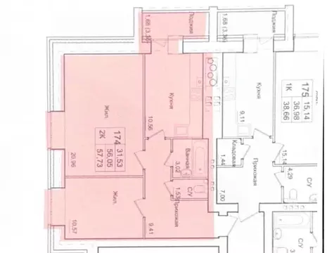 2-к кв. Калужская область, Калуга проезд 3-й Академический, 10 (57.73 ...
