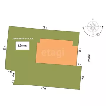 Дом в Саранск, улица Сычкова (58 м)