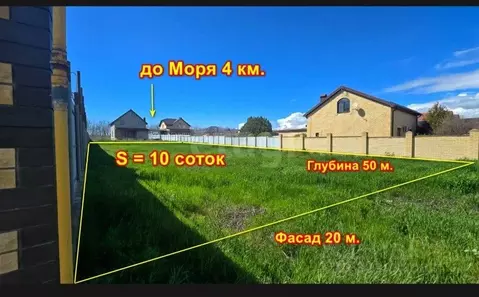 Участок в Краснодарский край, Анапа муниципальный округ, пос. ...