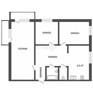 3-к кв. Владимирская область, Муром ул. Льва Толстого, 96 (62.8 м)