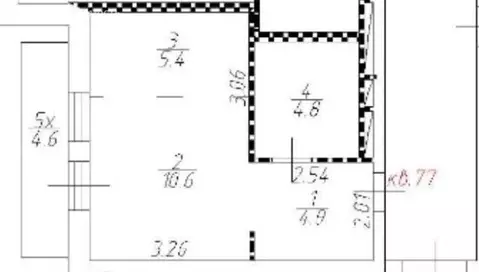 Квартира-студия: Батайск, улица Крупской, 5Б (25 м)
