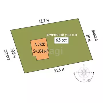 Дом в Тюмень, ТСН Трудовик, Сиреневая улица (104 м)