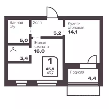 1-к кв. Челябинская область, Магнитогорск Голос Притяжение жилой ...