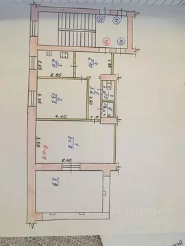 2-к кв. Мордовия, Саранск ул. Васенко, 1 (61.3 м)