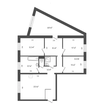 5-к кв. Красноярский край, Красноярск ул. Ладо Кецховели, 39 (102.9 м)
