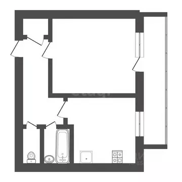 1-к кв. Тульская область, Тула ул. Щегловская засека, 49 (36.1 м)