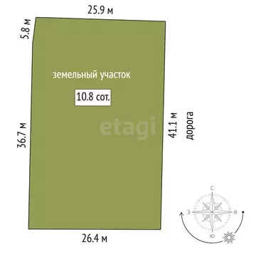 Участок в Тюменская область, Нижнетавдинский муниципальный округ, ДНТ ...