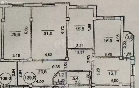 4-комнатная квартира: Каспийск, улица Линия 8А, 3 (135 м)