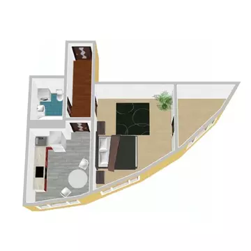 1-к кв. Воронежская область, с. Новая Усмань ул. Полевая, 47А (39.09 ...