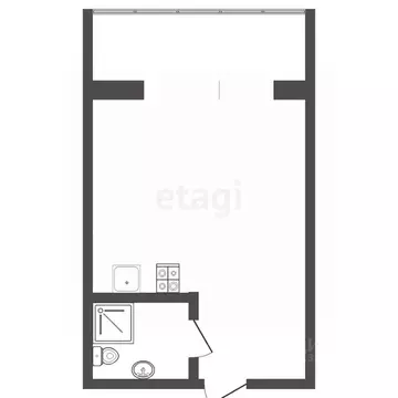 Студия Тюменская область, Тюмень ул. Мельникайте, 63 (17.5 м)