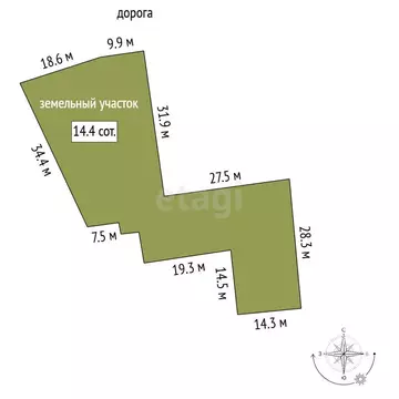 Участок в Всеволожский район, Рахьинское городское поселение, посёлок ...