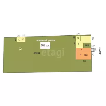 Участок в Нижегородская область, Выкса городской округ, с. Борковка ...