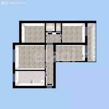 4-комнатная квартира: Миасс, улица Ильмен-Тау, 12 (74.9 м)