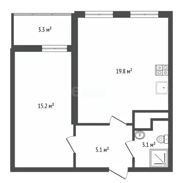 1-к кв. Воронежская область, Воронеж бул. Содружества, 5 (43.6 м)