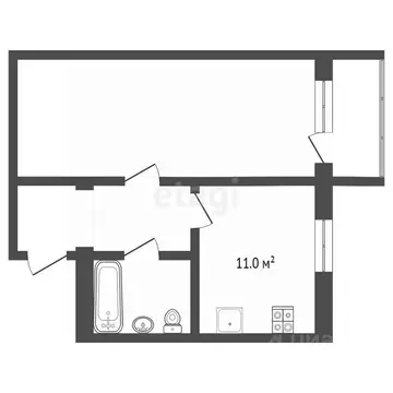 1-к кв. Оренбургская область, Оренбург просп. Дзержинского, 30 (30.0 ...