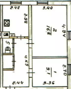 2-к кв. Московская область, Павловский Посад пер. 2-й Карповский, 2Б ...