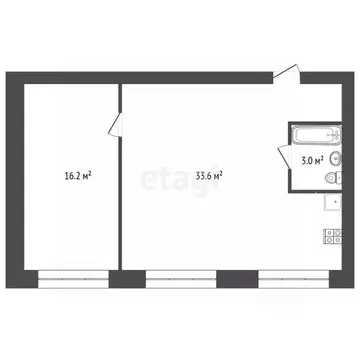 2-к кв. Архангельская область, Архангельск ул. Самойло, 12А (52.8 м)