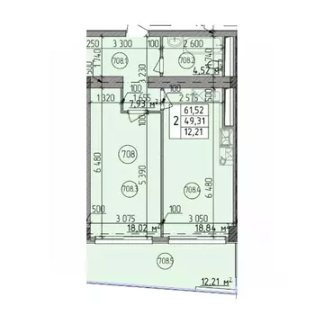 2-к кв. Севастополь ул. Парковая, 5 (61.52 м)