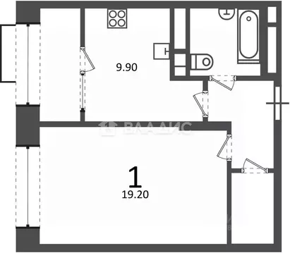 1-к кв. Москва Клинская ул., 2А (40.4 м)