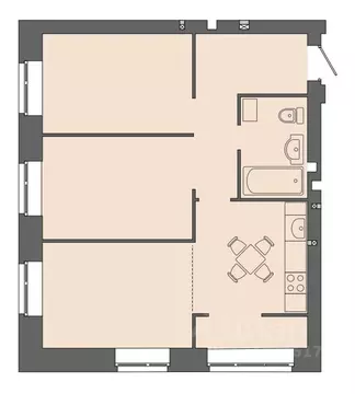 3-к кв. Волгоградская область, Волгоград ул. Дегтярева, 19 (63.35 м)