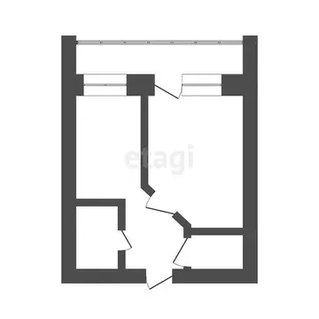 1-комнатная квартира: Томск, микрорайон Черемошники, Кедровая улица, ...