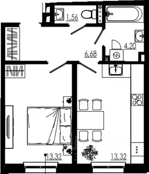 1-к кв. Ленинградская область, Тосненский район, Форносовское ...