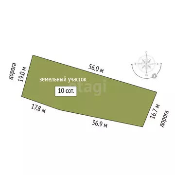 Участок в село Иска, Пролетарская улица (10 м)