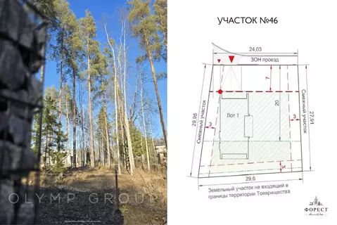 Участок в Ленинградская область, Выборгский район, Первомайское с/пос, ...