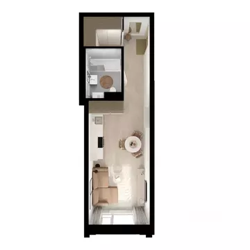 Студия Москва Алтуфьевское 53 жилой комплекс, 1.1 (29.5 м)