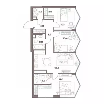 3-к кв. Москва Северный ао, Восточное Дегунино р-н, Акценты жилой ...