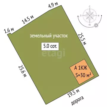 Дом в Тюменская область, Тюмень Тополя СНТ, ул. 10-я (30 м)