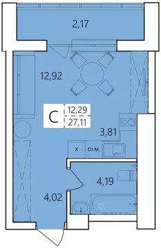 Студия Башкортостан, Уфа Затон жилрайон, Волна жилой комплекс (27.11 ...