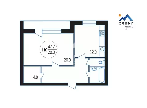 1-к кв. Ярославская область, Ярославль ул. Лисицына, 30 (47.7 м)