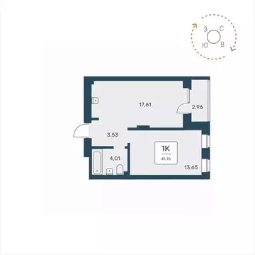 1-к кв. Новосибирская область, Новосибирск ул. Авиастроителей, 3/1 ...