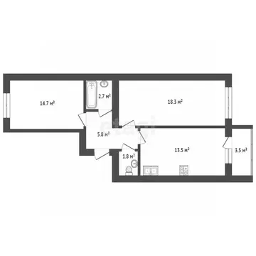 2-к кв. Ярославская область, Ярославль ул. Малая Норская, 3 (60.3 м)