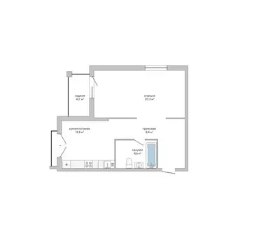 1-к кв. Крым, Судак ул. Инициативных, 80 (48.8 м)