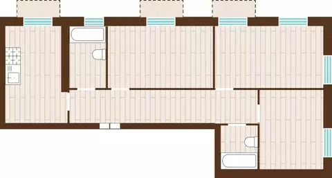 3-к кв. Калининградская область, Гурьевский муниципальный округ, пос. ...