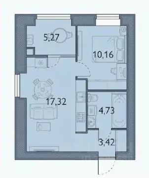 1-к кв. Брянская область, Брянский район, пос. Мичуринский, ...