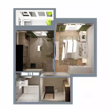 1-к кв. Владимирская область, Ковров Еловая ул., 82 (37.0 м)