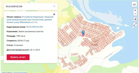 Участок в Пермский край, Нытвенский муниципальный округ, д. Конино ул. ...