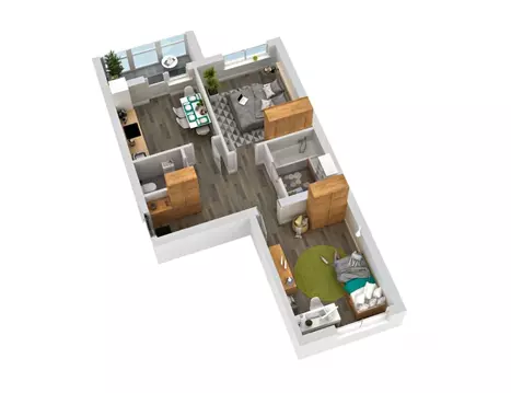 2-к кв. Кировская область, Киров ул. Капитана Дорофеева, 24 (64.4 м)