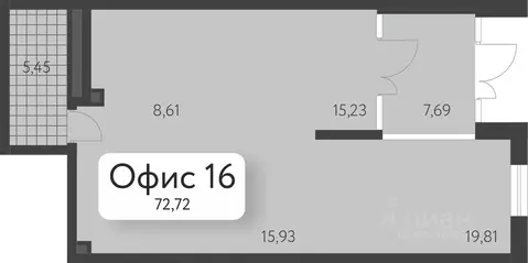 Офис в Свердловская область, Екатеринбург Академический мкр, 13-й ...