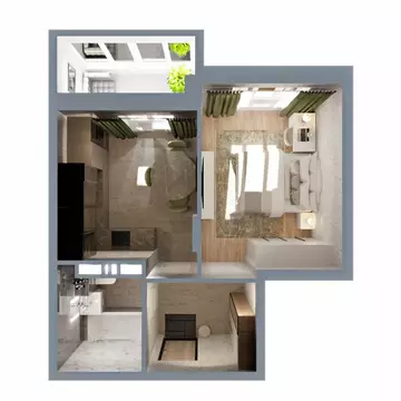 1-к кв. Владимирская область, Ковров Еловая ул., 82 (37.0 м)