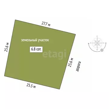 Участок в Свердловская область, Тугулым пгт  (6.84 сот.)