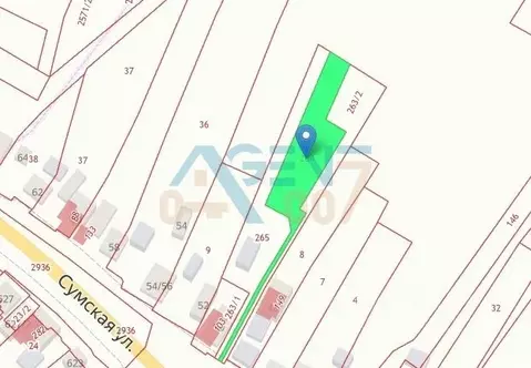 Участок в Белгородская область, Белгород пер. 3-й Декабристов (12.0 ...