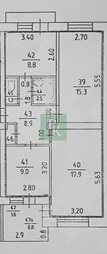 3-к кв. Крым, Красногвардейское пгт ул. 50 лет Октября, 27 (64.7 м)