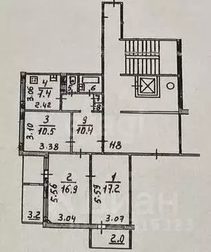 3-к кв. Псковская область, Псков ул. Алексея Алехина, 24 (66.8 м)