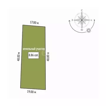 Участок в Амурская область, Благовещенск Мечта СНТ,  (8.86 сот.)