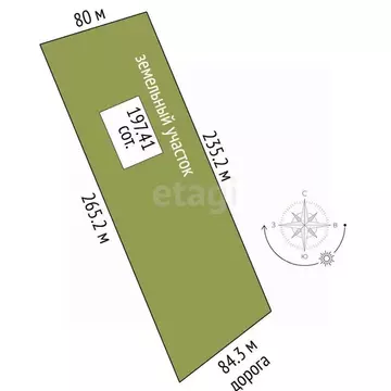 Участок в Крым, Бахчисарайский район, Верхореченское с/пос, с. ...